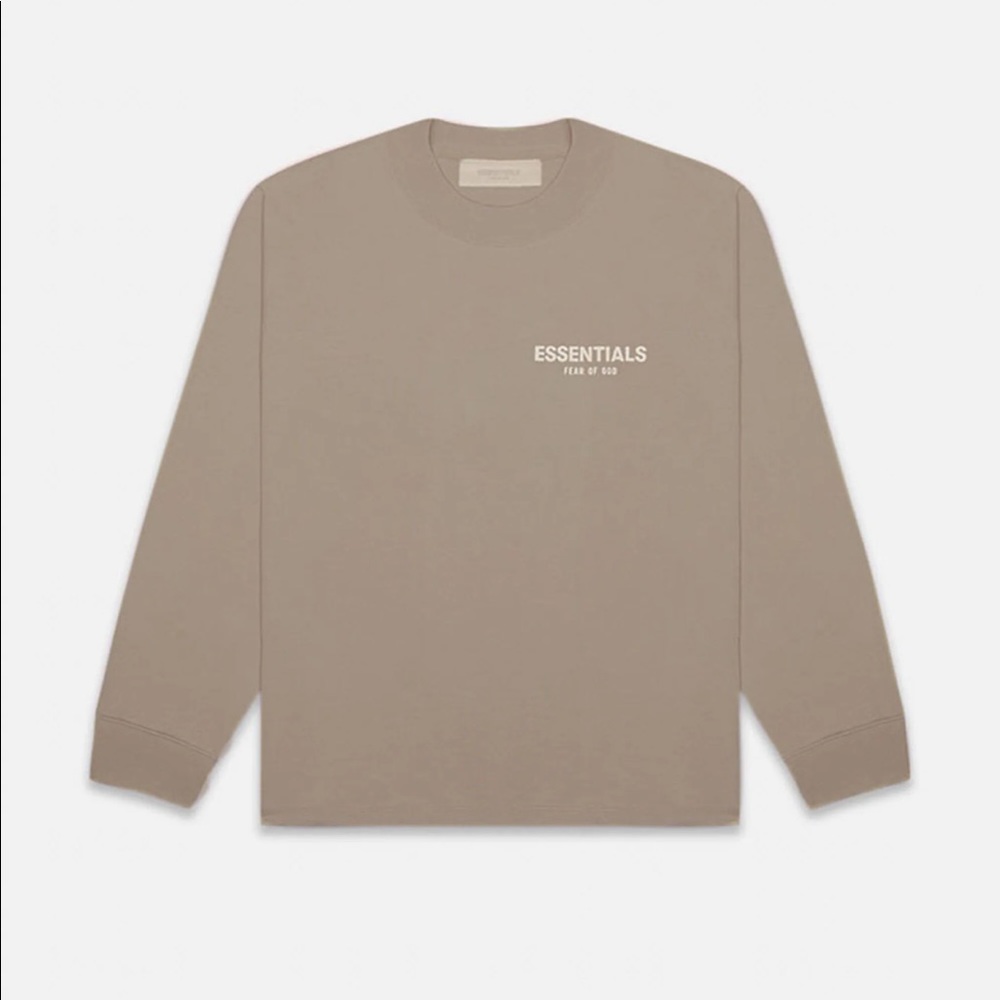 Essentials Fear Of God Desert Taupe Crew Neck Sweatshirt